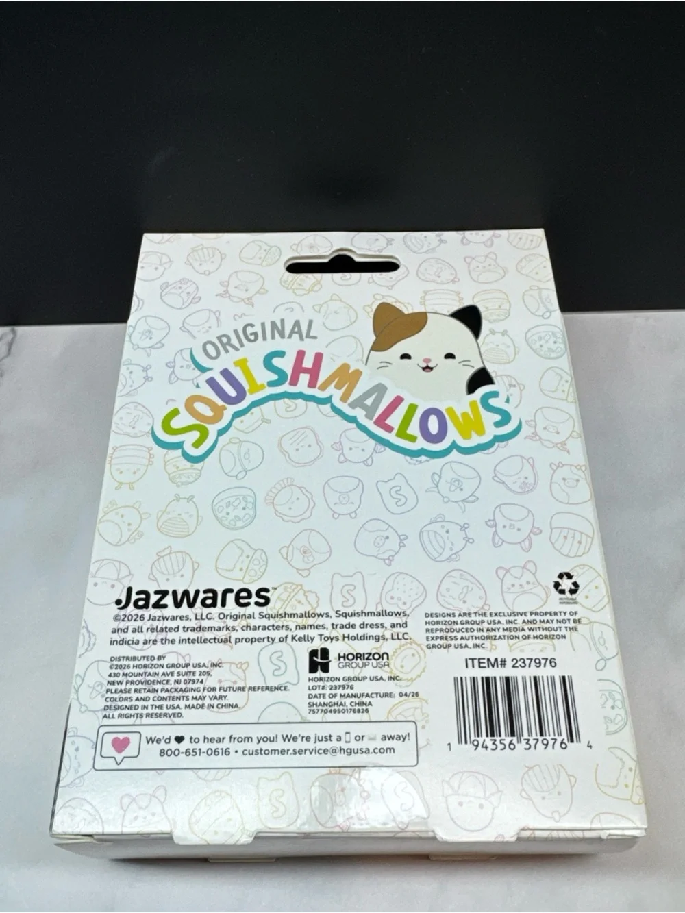 SQUISHMALLOWS GELLI GELS PURPLE CAT 3 INCH SQUISH TOY NIB